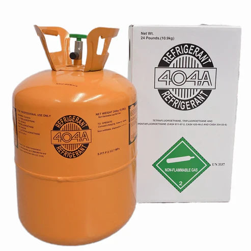 24Lb R404A Refrigerant Freon for Refrigeration Equipment - Steel Cylinder Packaging Tank