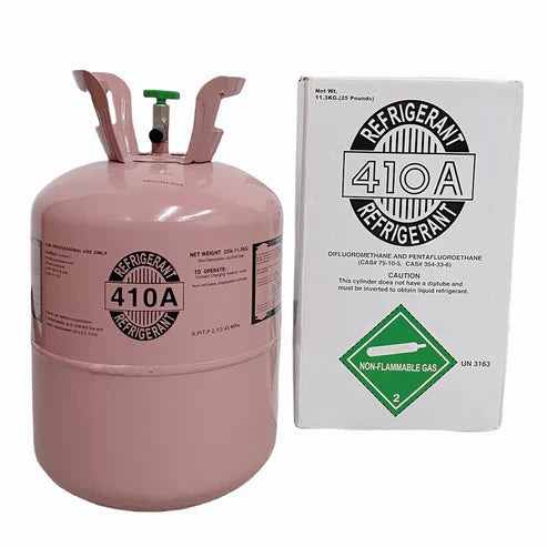 25Lb R410A Refrigerant Freon for Air Conditioners - Steel Cylinder Packaging Tank