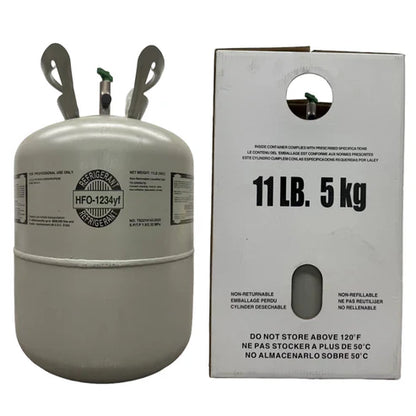 11LB R1234yf Refrigerant Freon for Air Conditioners - Steel Cylinder Packaging Tank